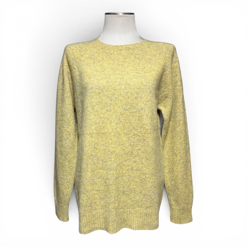Hartford Alternative Classics 1979 Shetland Wool Sweater Yellow Gray XXL